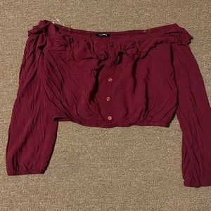 Long sleeve crop top